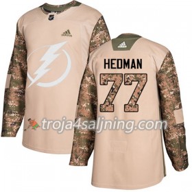 Tampa Bay Lightning tröja Victor Hedman 77 Adidas 2017-2018 Camo Veterans Day Practice Authentic - NHL Tröjor Herr